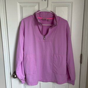 Isaac Mizrahi Quarter-Zip Pullover